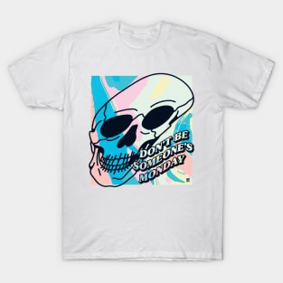 Anti Monday Skull Trippy Psychedelic T-Shirt